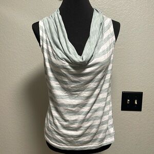 Converse Sleeveless Cowl Neck Striped Top Size Medium